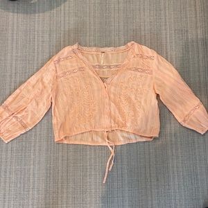 Free People Peach Top
